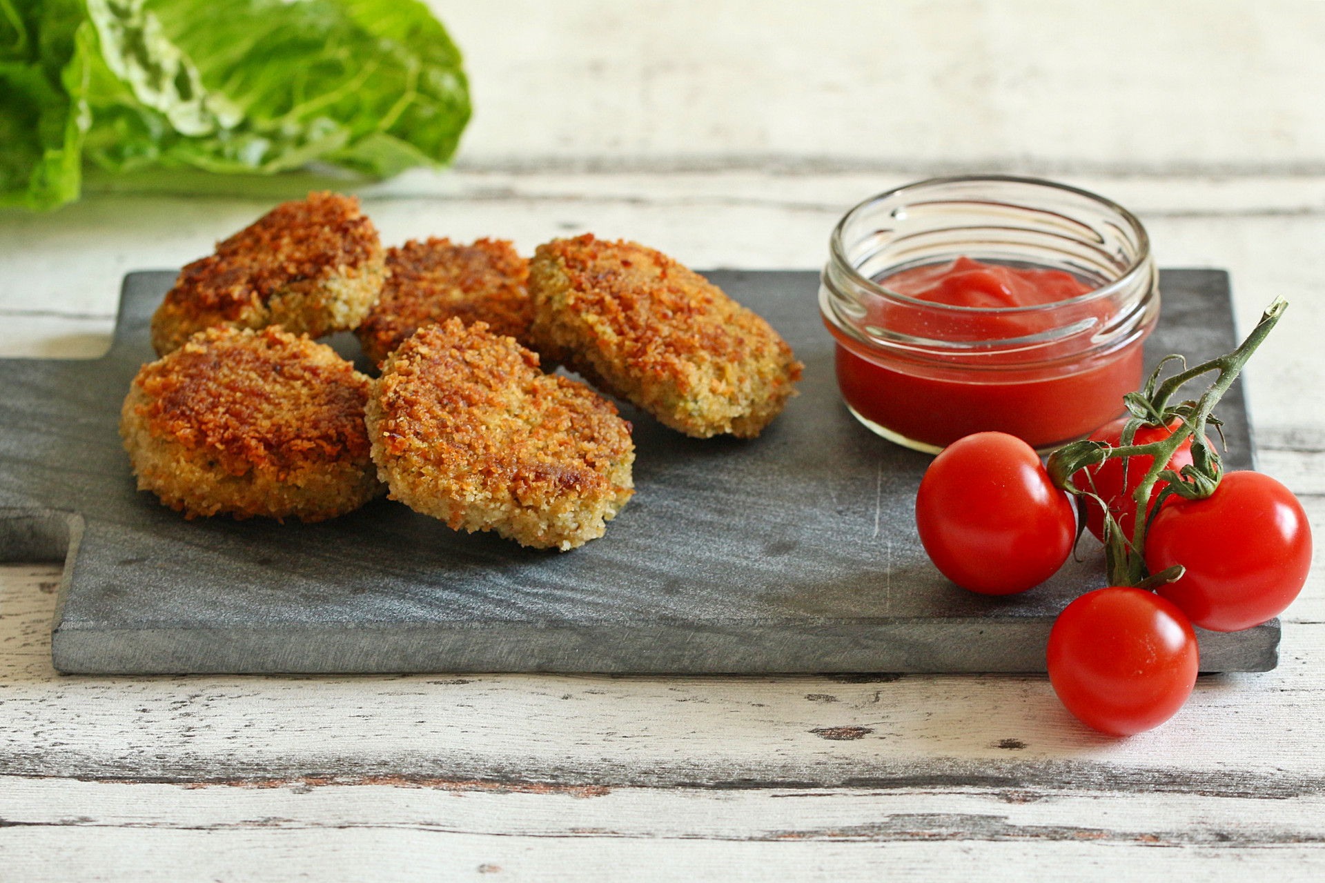 Knusprige Gemüsenuggets mit Haferflocken - Glücksgenuss