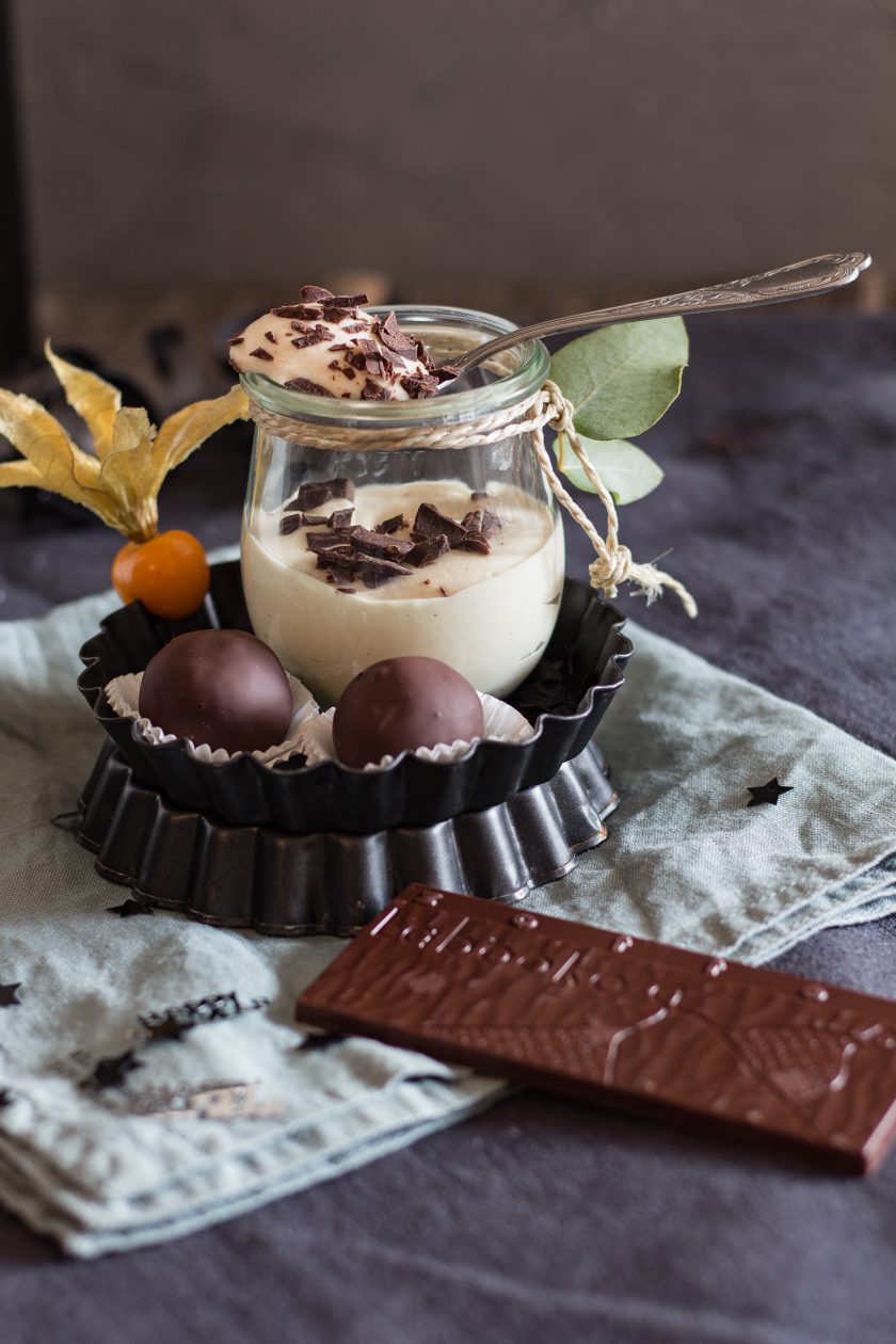 {Rezept} Orangenmascarpone mit Schokoladentrüffeln / Anzeige - Glücksgenuss