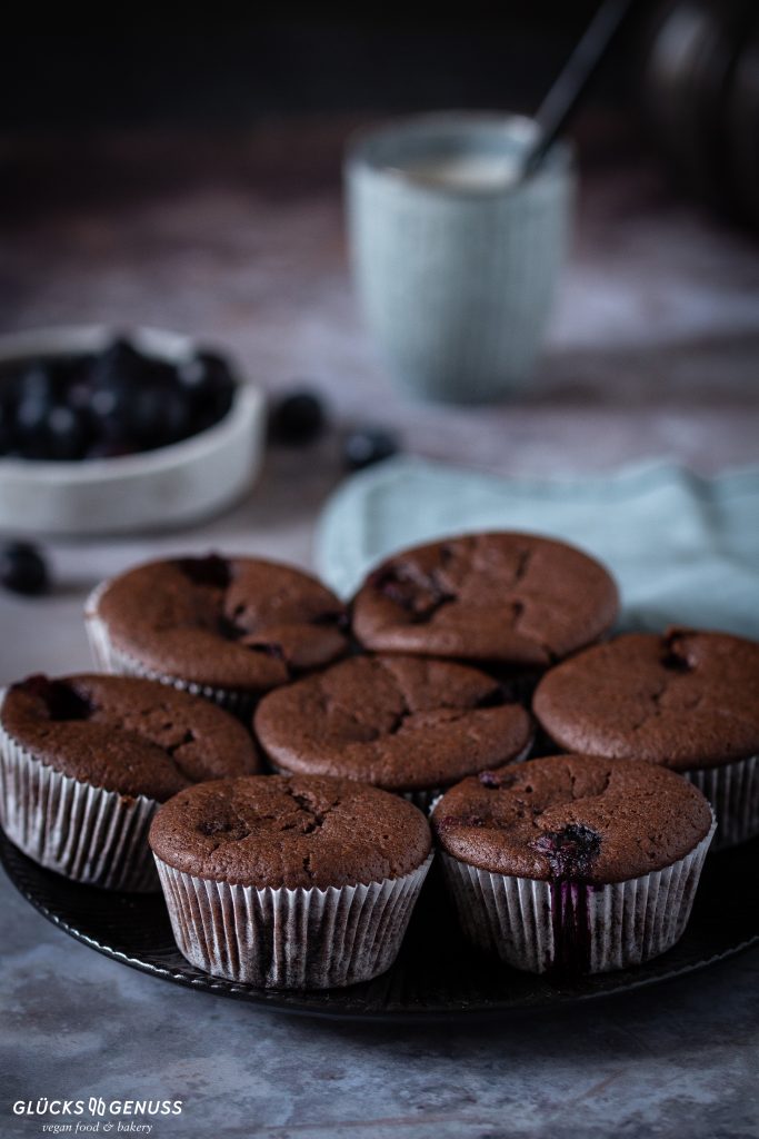 Schokoladen-Blaubeer-Muffins