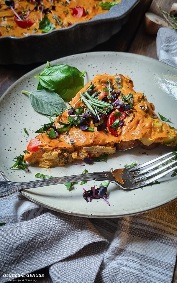 Italienische Gemüse-Frittata / mediterran & vegan essen in 30 Minuten ... Italienische Gemüse-Frittata / mediterran & vegan essen in 30 Minuten ...